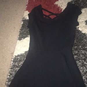 Black mini dress